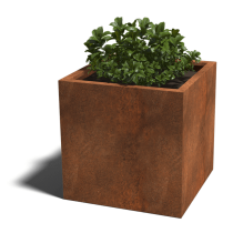 Cortenstaal gelaste plantenbak Montana 80x80x80 cm