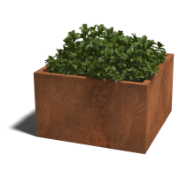 Cortenstaal gelaste plantenbak Montana 100x100x60 cm