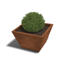 Cortenstaal gelaste plantenbak Cone 80x80x50 cm