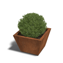 Cortenstaal gelaste plantenbak Cone 60x60x40 cm