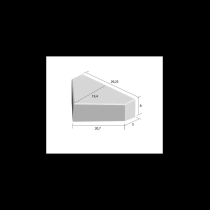 Bisschopsmutsen 8 cm zwart / bruin