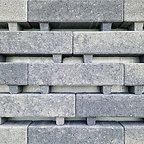 Waterpasserende longstone WaterWijs 7 cm grijs/zwart