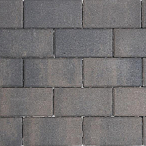 Patio brick 8 cm dark sepia komo