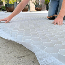 Klikmat 120x80x3,8 zwart met gronddoek