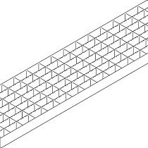 ACO Highline Maasrooster Verzinkt 30/10, L=100cm