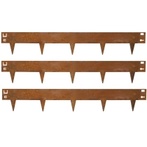 Kantopsluiting MA Edge Cortenstaal h8x106 cm (16cm incl punt)