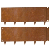 Kantopsluiting MA Edge Cortenstaal h32x106 cm (40cm incl punt)