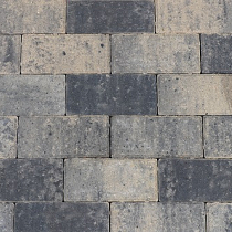 Betonstraatsteen 6 cm grijs/zwart komo