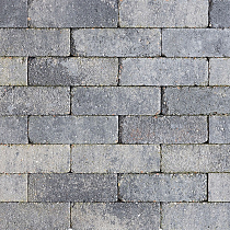 Stonique trommel dikformaat 6 cm grijs/zwart