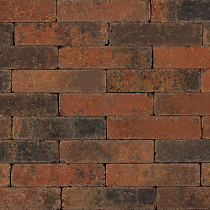 Stonique trommel waalformaat 7 cm oud bruin