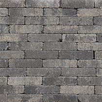 Stonique trommel waalformaat 7 cm grijs/zwart