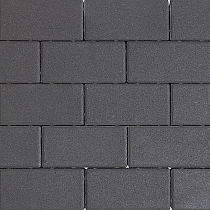 Design brick 6 cm black mini facet komo