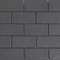 Design brick 8 cm black mini facet komo