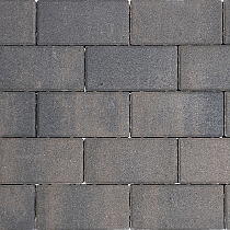 Design brick 8 cm dark sepia mini facet komo