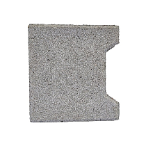 H-verbandsteen begin/eind 8 cm grijs