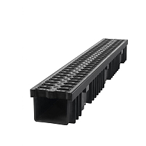 Afvoergoot Zwart 100 cm