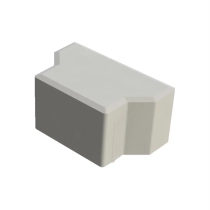 H-lijn halve steen 8 cm grijs