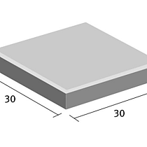 Tegels 30x30x4,5 cm grijs mv Komo