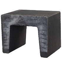 U-Steen Zwart 40x50x40cm