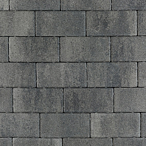 Patio brick 6 cm nero/grey komo