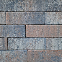 Longstone opritsteen 7 cm tricolore