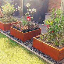 Cortenstaal plantenbak Miami 80x80x80 cm