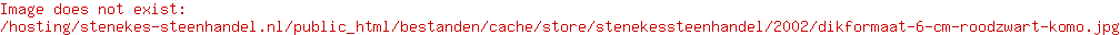 Dikformaat 6 cm rood/zwart komo