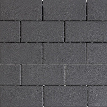 Design brick 6 cm black mini facet komo