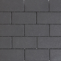 Design brick 8 cm black mini facet komo