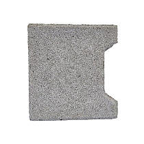 H-verbandsteen begin/eind 8 cm grijs