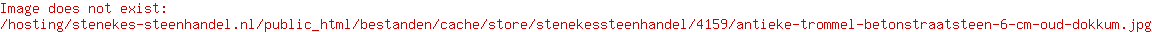 Antieke trommel betonstraatsteen 6 cm oud dokkum