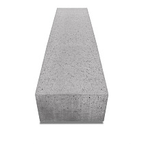 Oud Hollandse zitelement 200x60x40 cm Grijs ( recht )