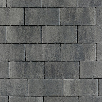 Patio betonstraatsteen 6 cm nero/grey mini facet komo