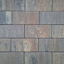 Patio betonstraatsteen 6 cm tricolore TOP mini facet komo