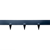 Stalen Borderrand Flexibel Zwart 16x106 cm