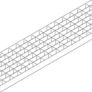 ACO Highline Maasrooster Verzinkt 30/10, L=100cm