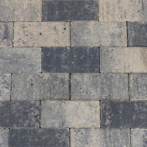 Betonstraatsteen 8 cm grijs/zwart komo