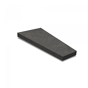 Oud Hollandse trapezium 120x60/30x8 cm Carbon