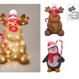 Rendier of Pinguin 40 cm LED
