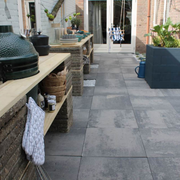 Plaza Plus 60x60x6 Grijs-zwart