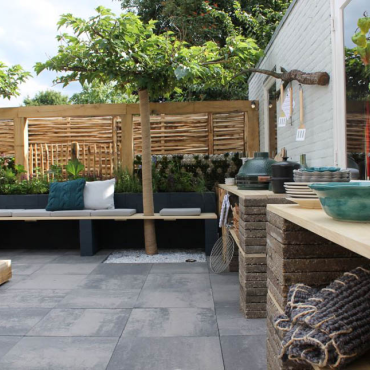 Plaza Plus 60x60x6 Grijs-zwart