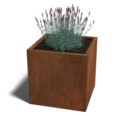 Cortenstaal plantenbak Miami 70x70x70 cm