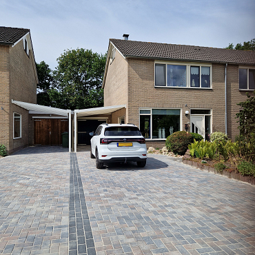 Betonstraatsteen 6 cm tricolore komo