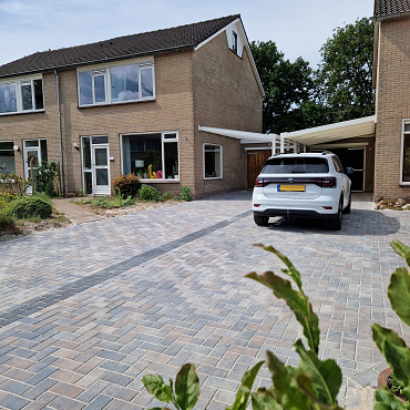 Betonstraatsteen 6 cm tricolore komo