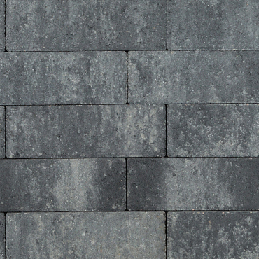 Longstone opritsteen 7 cm grijs/zwart