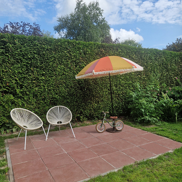 Tegel 50x50x5 cm rood komo