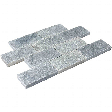 WF Antique Blue Light 20x5x5 cm soft finish, kanten verouderd