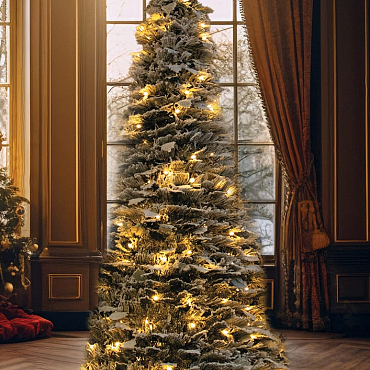 Pop-up besneeuwde kerstboom 240cm