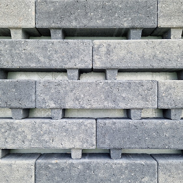 Waterpasserende longstone WaterWijs 7 cm grijs/zwart