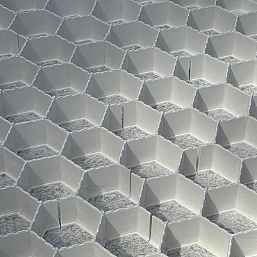 Klikmat 120x80x3,8 wit met gronddoek